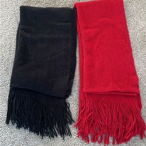 NWOT Women’s scarves(3) two red one black